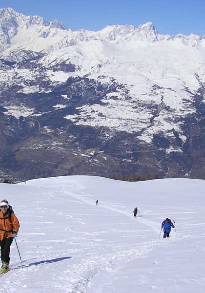 Ski mountaineering in the European Alps: technical level 3