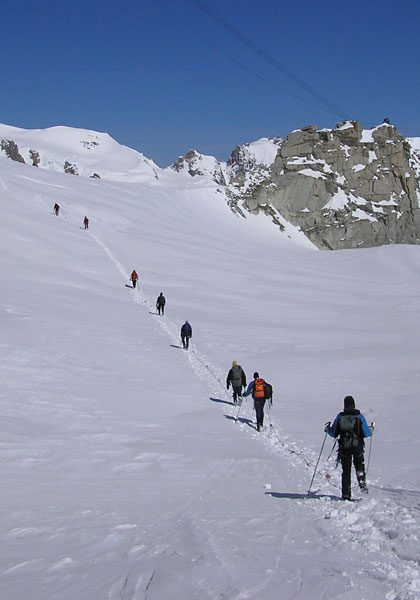 Mountaineering in the European Alps: Technical level 1