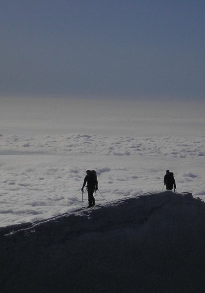 Mountaineering in the European Alps: mixed course