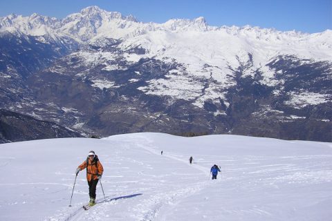 Ski mountaineering in the European Alps: technical level 3